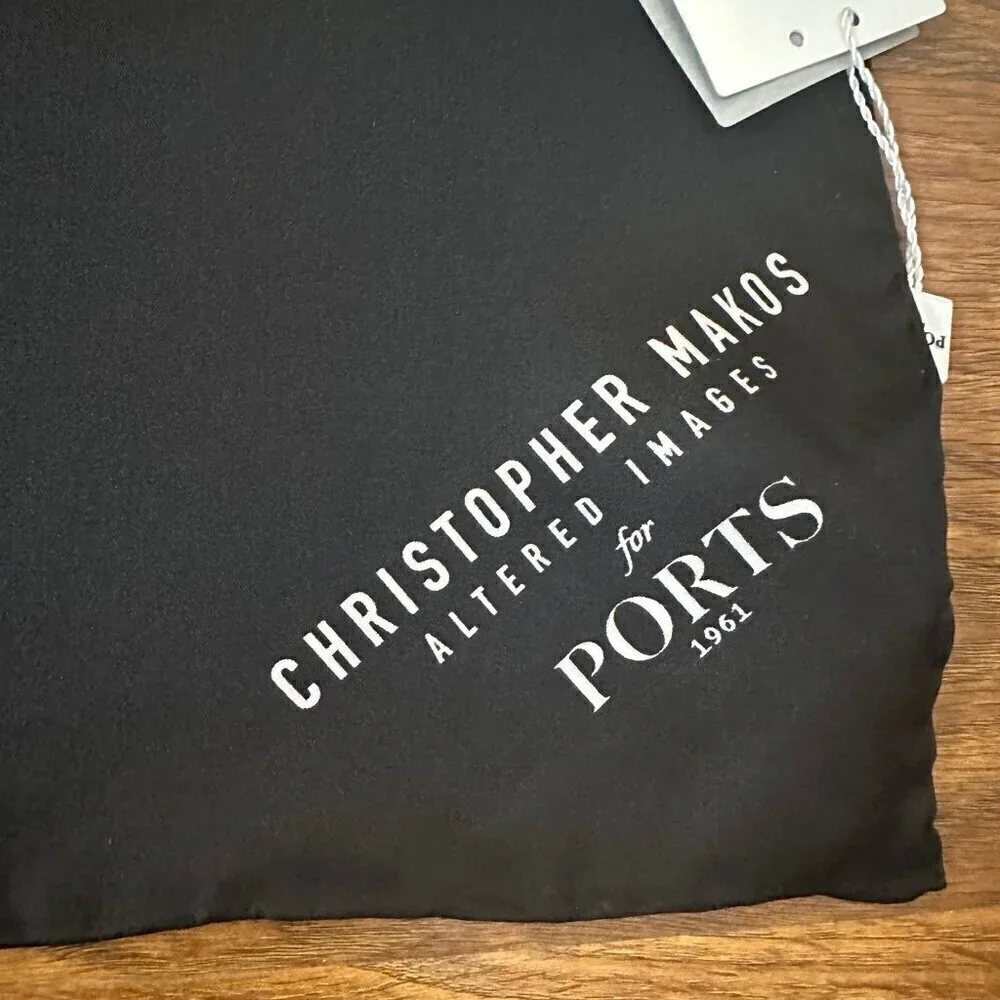 NWT Ports 1961 Christopher Makos Andy Warhol silk scarf